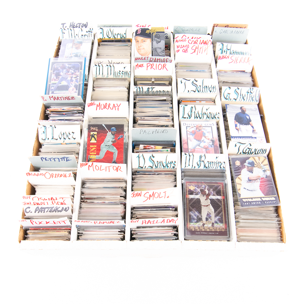 (4000) Assorted MLB Stars Up & Comers RC HOF Cards
