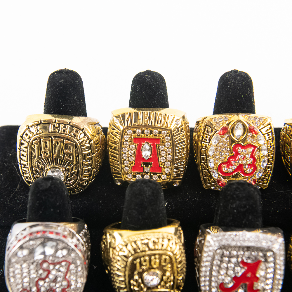 18 Assorted Collegiate Football Championship Rings