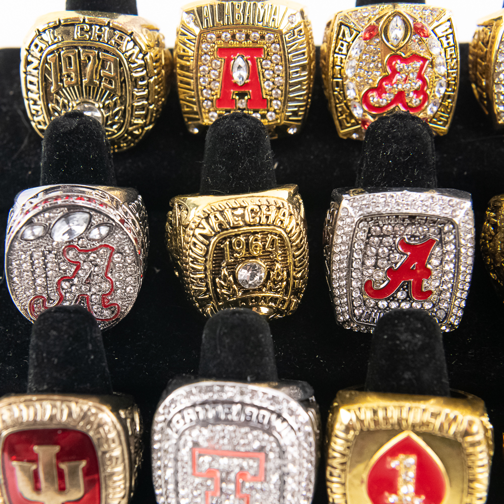 18 Assorted Collegiate Football Championship Rings