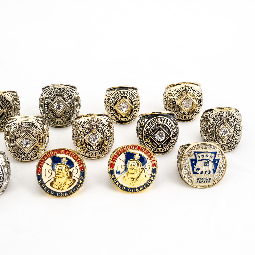 (17) NY Yankees As & Pirates Championship Rings