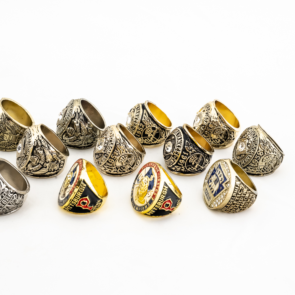 (17) NY Yankees As & Pirates Championship Rings
