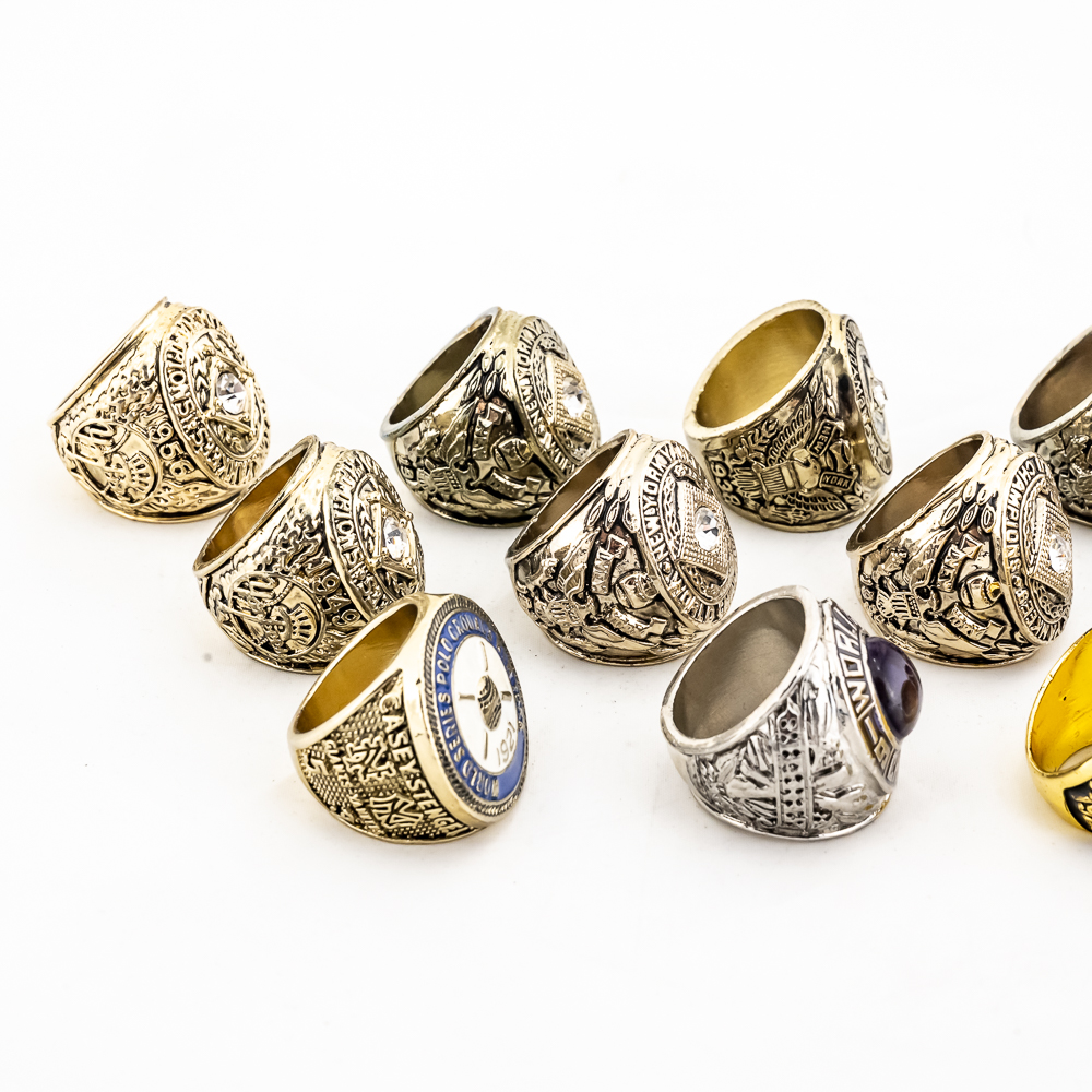 (17) NY Yankees As & Pirates Championship Rings