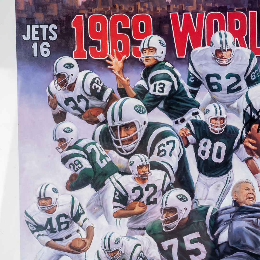 Joe Namath Autographed I Guarantee IT Framed Print