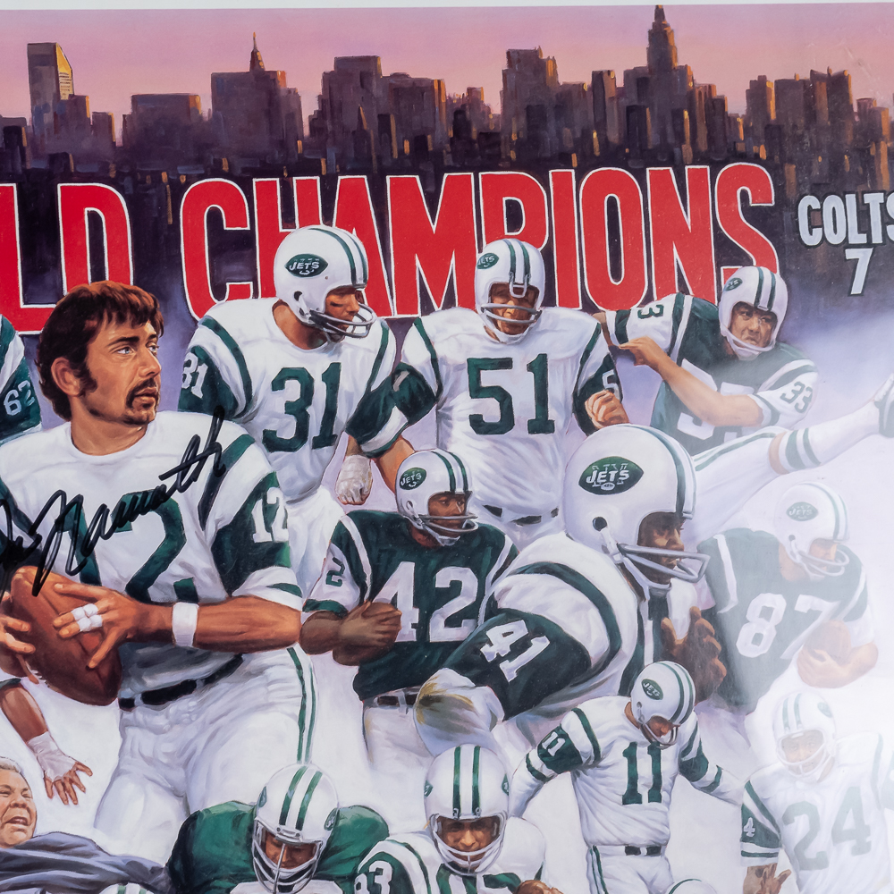 Joe Namath Autographed I Guarantee IT Framed Print