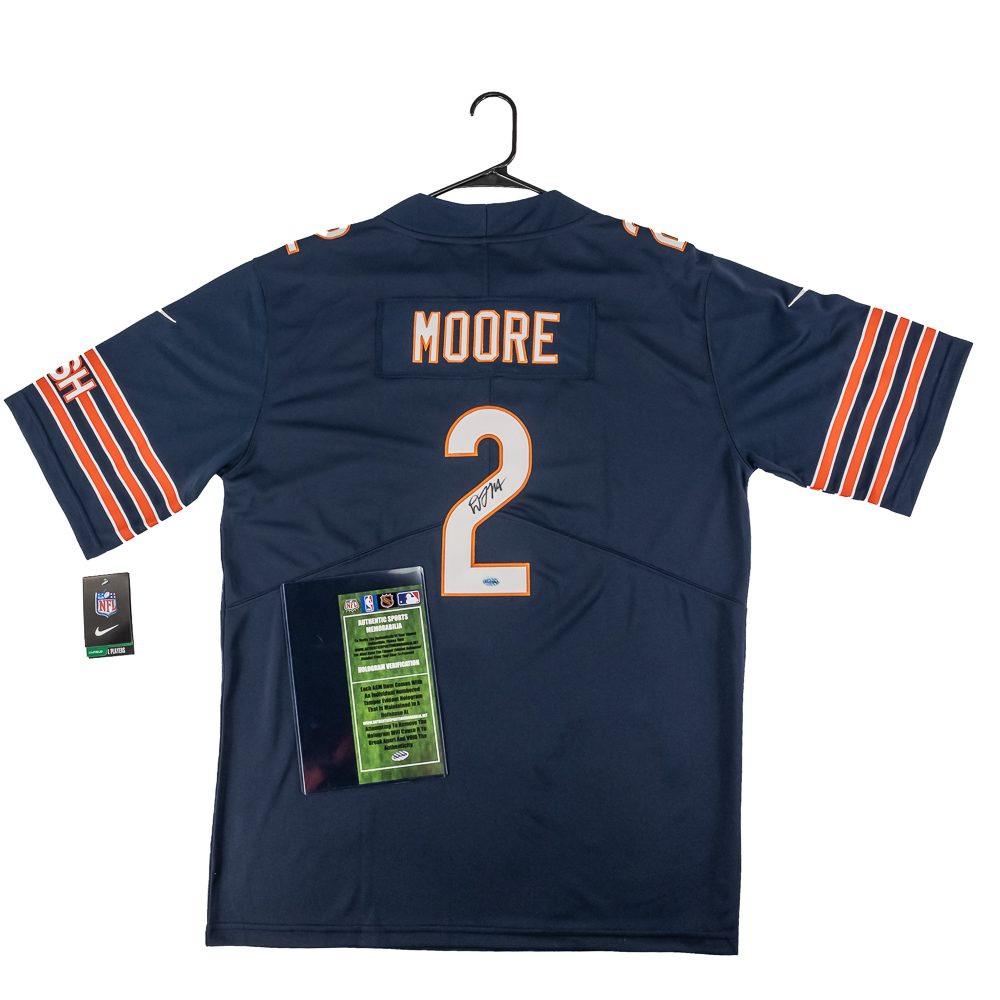 Aromashodu & Moore Autographed Bears Jerseys wCOAs
