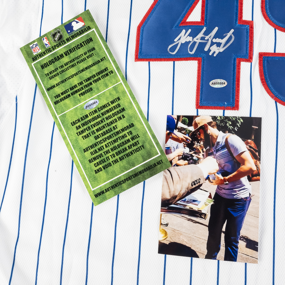 Jake Arrieta Autographed 2016 Cubs WS Jersey w COA