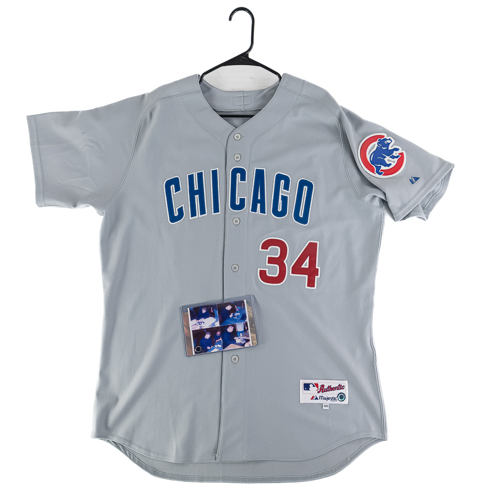 Kerry Wood Signed Team Issued Cubs Jersey w COA