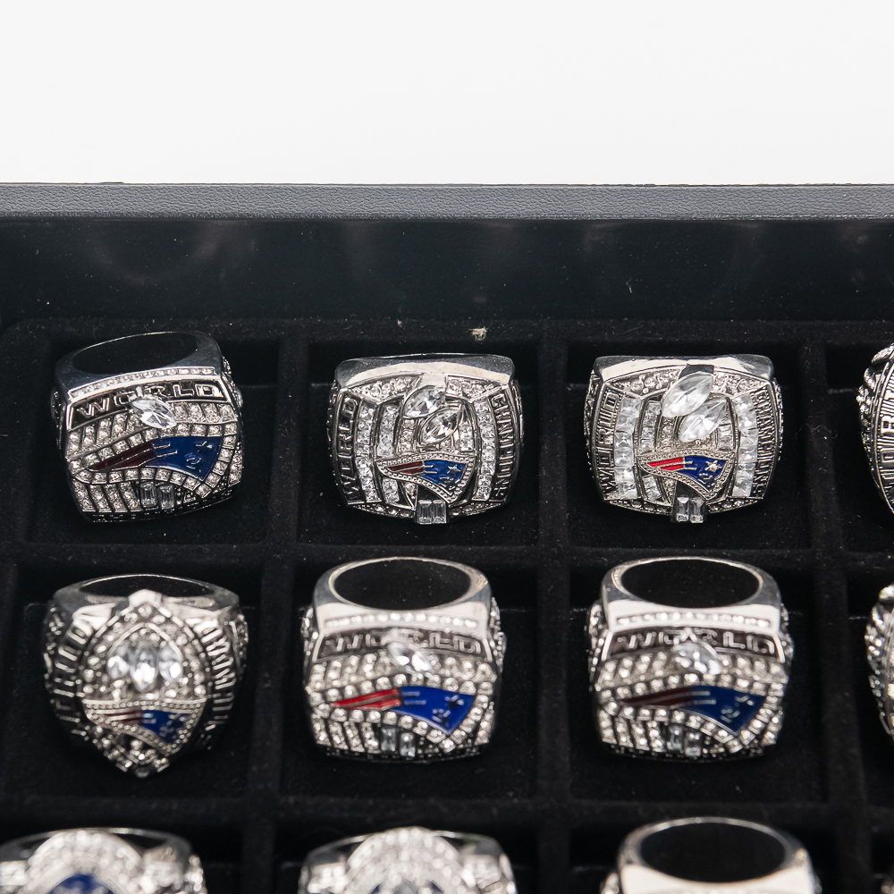 (25) New England Patriots NFL Championship Rings