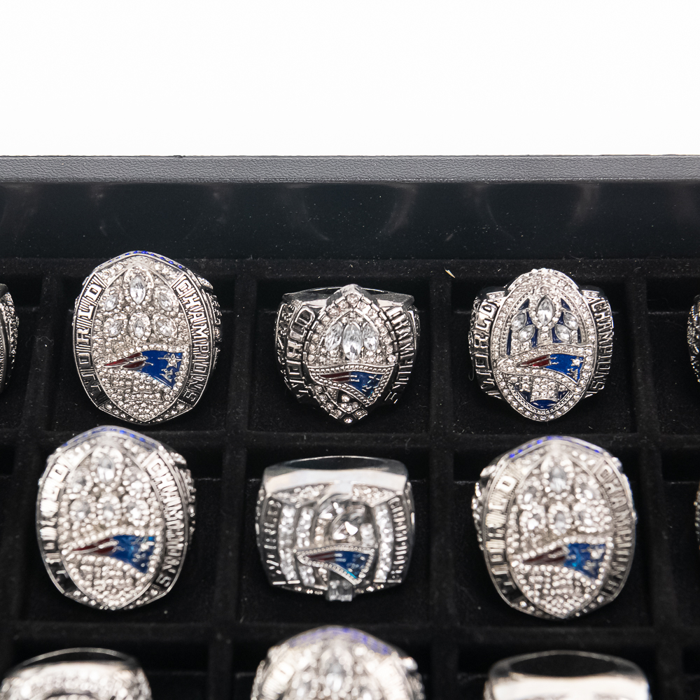 (25) New England Patriots NFL Championship Rings