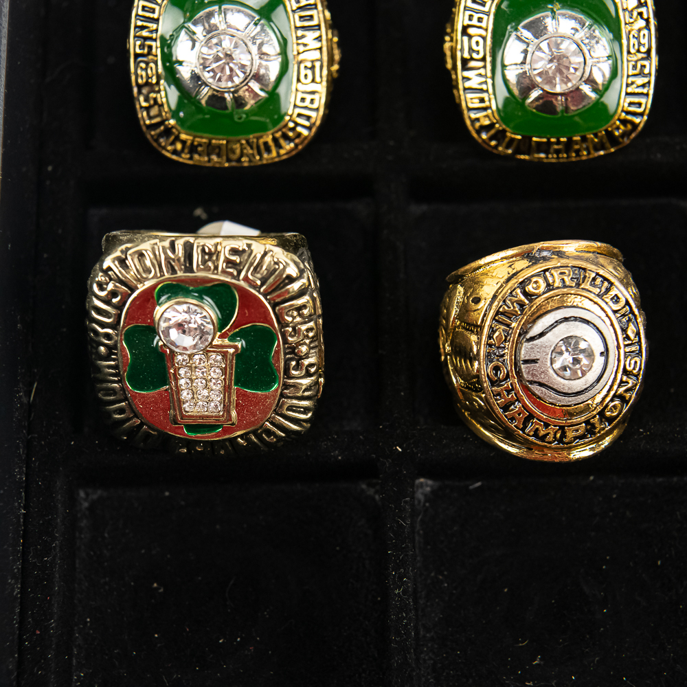 (19) Cavs Celtics & Pistons NBA Championship Rings