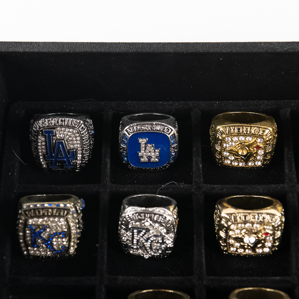 22 Dodgers Royals Bluejays+ MLB Championship Rings