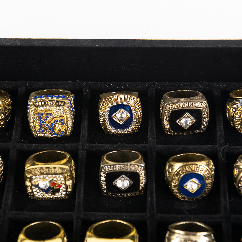 22 Dodgers Royals Bluejays+ MLB Championship Rings