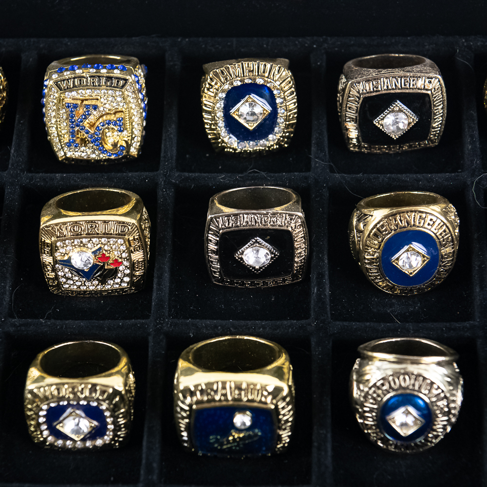 22 Dodgers Royals Bluejays+ MLB Championship Rings