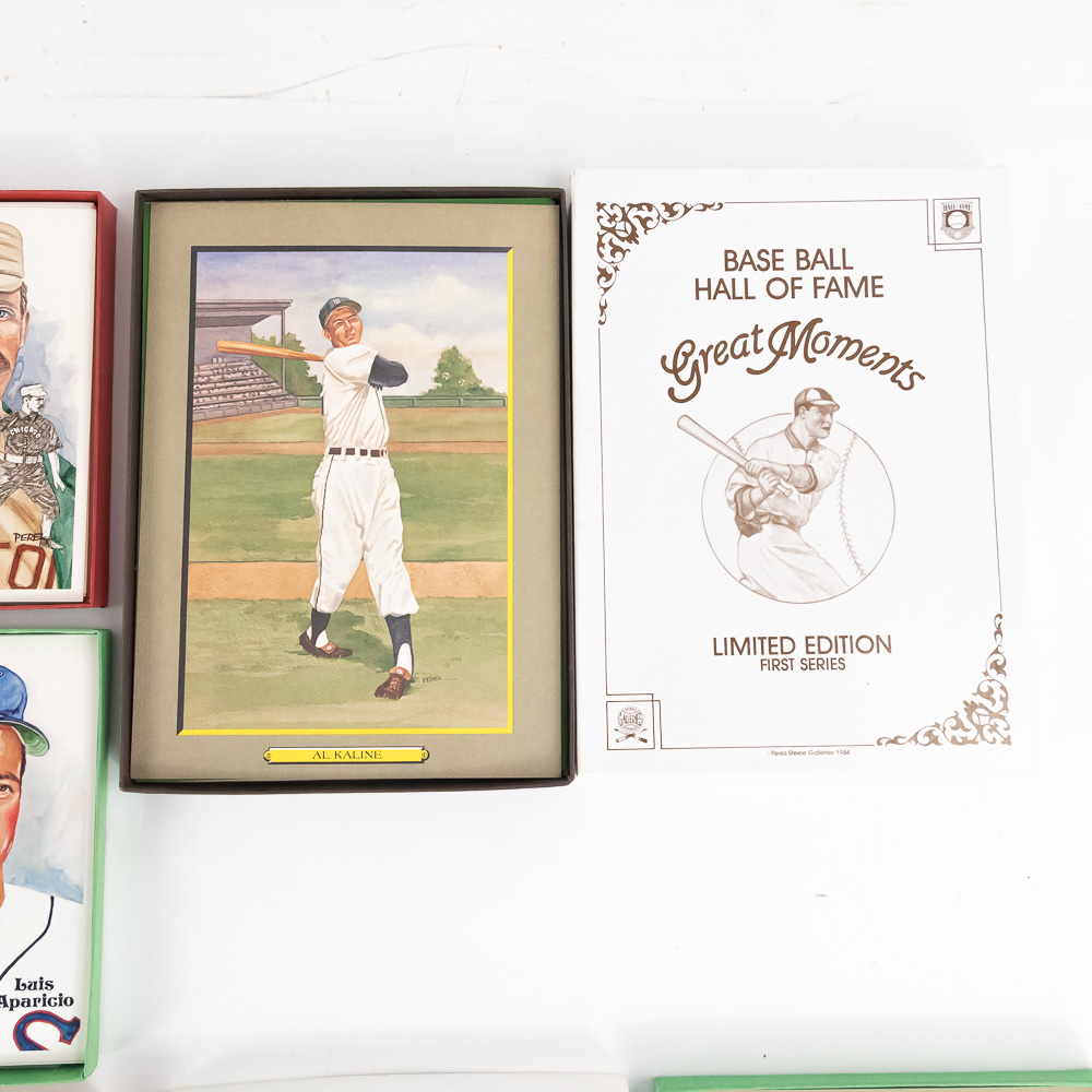 Baseball HOF Art Post Cards 1-15 & 1st/2nd Series