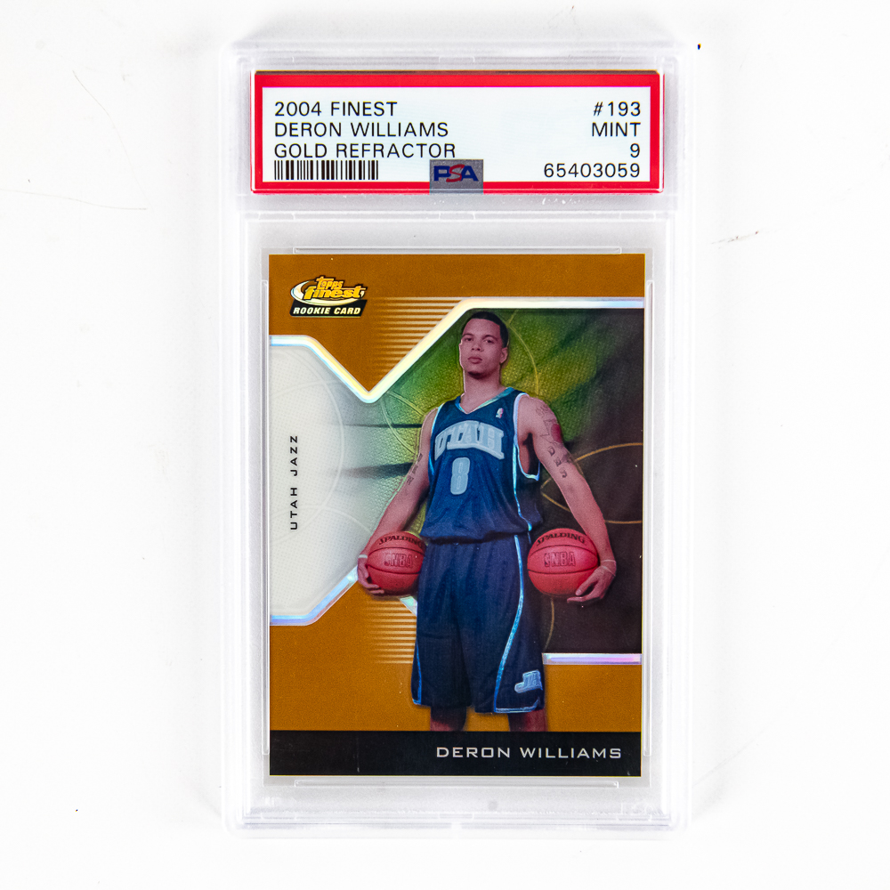 2004 Finest #193 Deron Williams Gold /25 RC PSA 9