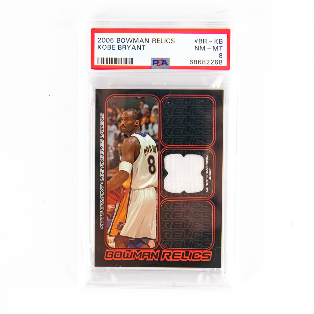 2006 Bowman Relics #BR-KB Kobe Bryant PSA 8
