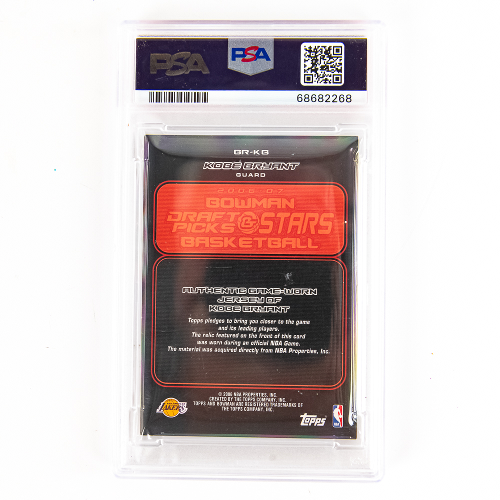 2006 Bowman Relics #BR-KB Kobe Bryant PSA 8