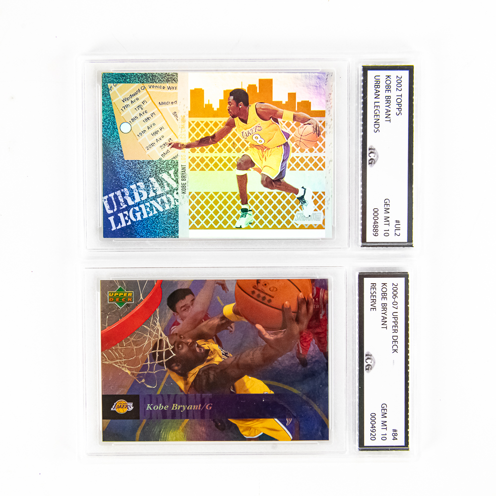 Kobe Bryant 02 Topps & 06 Upper Deck #84 ICG 10