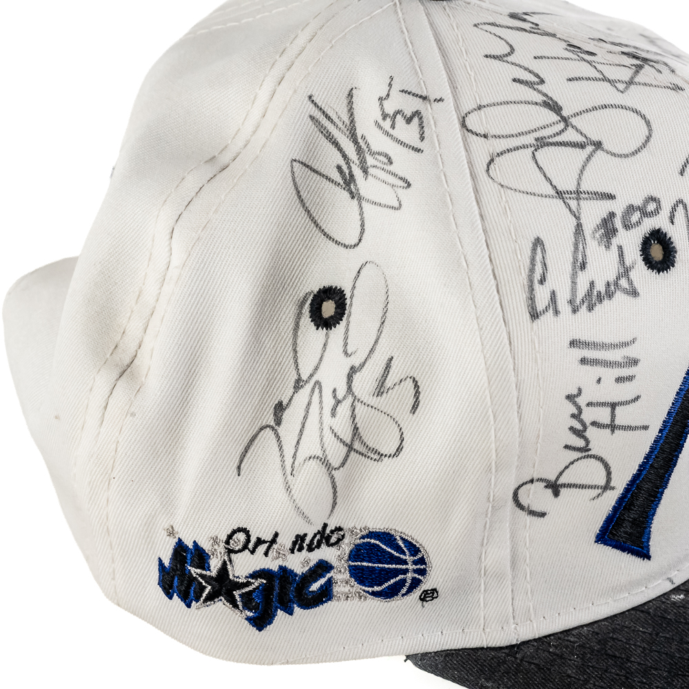 1993-94 Orlando Magic Team Autographed Hat Shaq +