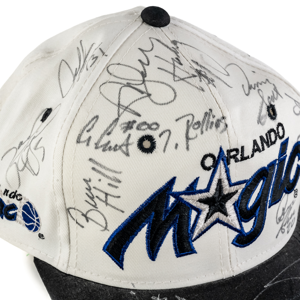 1993-94 Orlando Magic Team Autographed Hat Shaq +