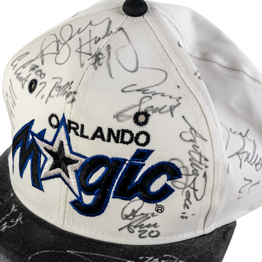 1993-94 Orlando Magic Team Autographed Hat Shaq +