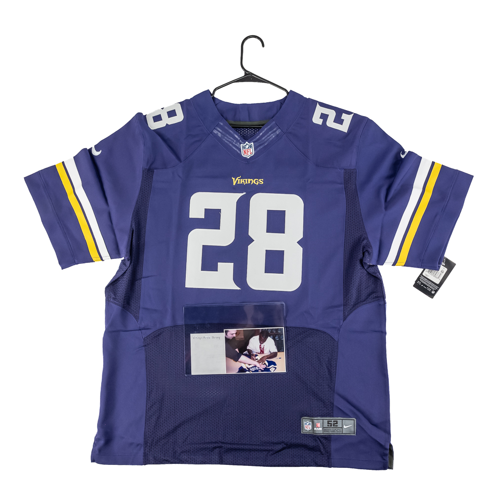 (2)Adrian Peterson Autographed Viking Jerseys COA