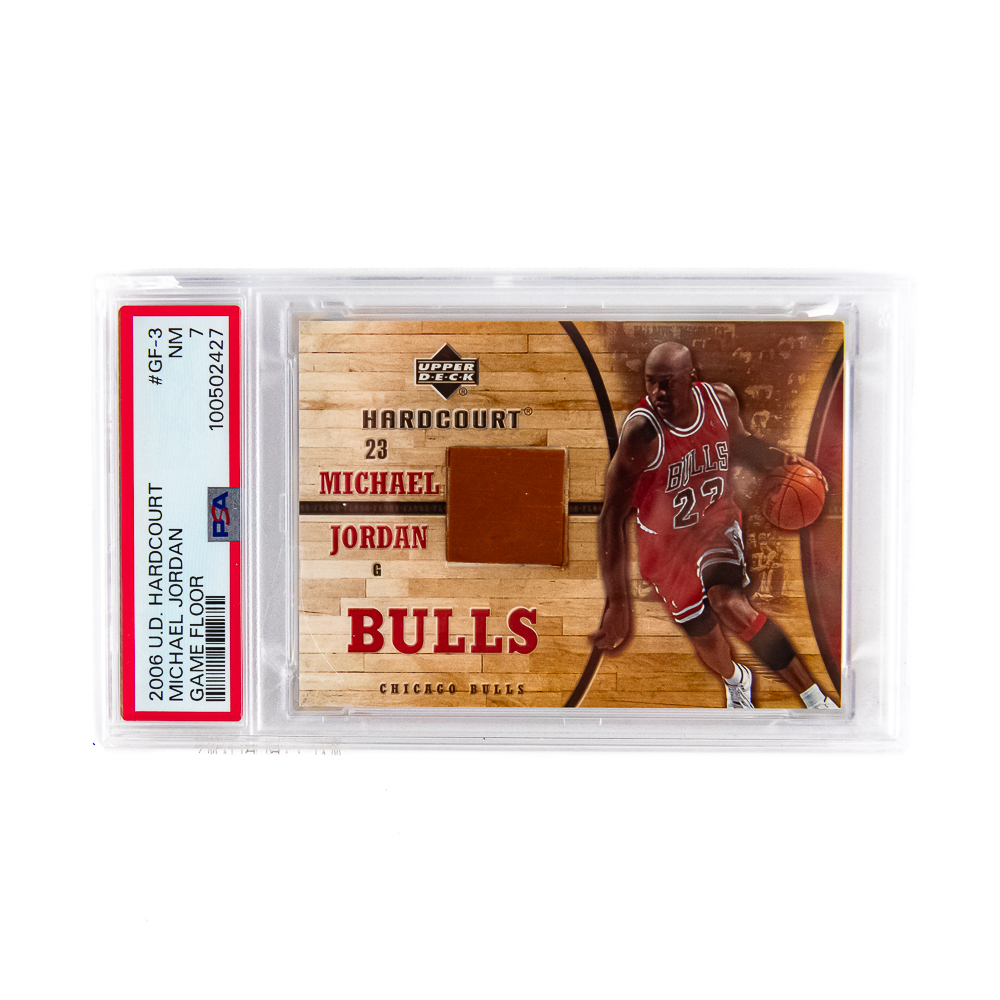 '06 U.D Michael Jordan Hard Court Game Floor PSA 7