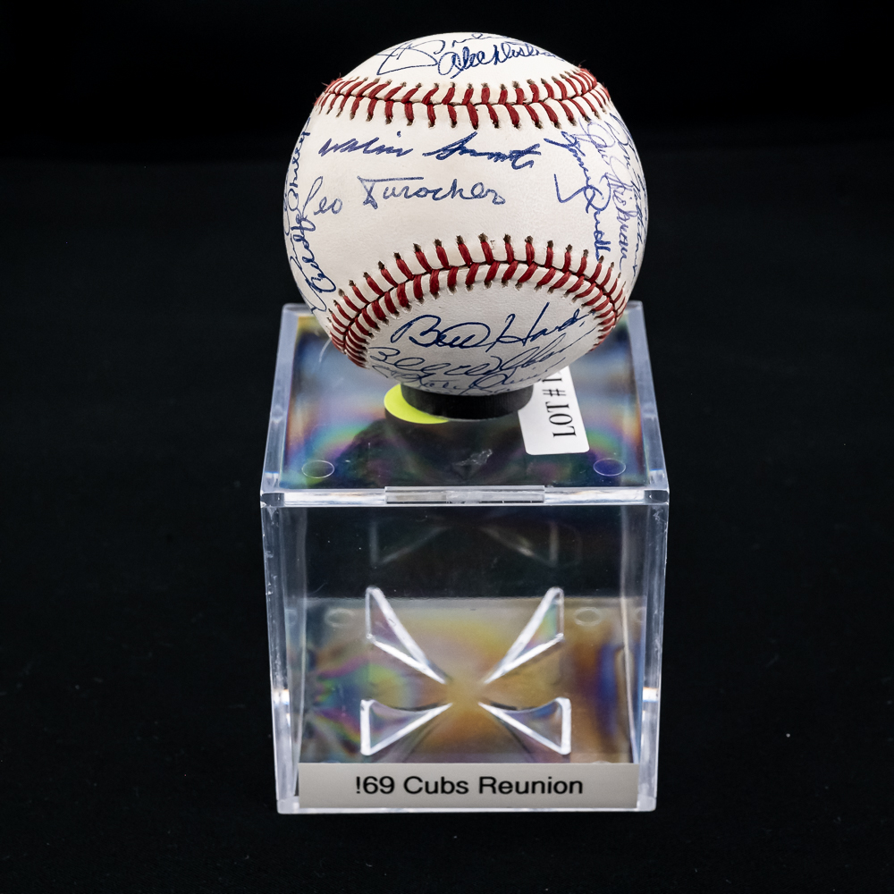 1969 Cubs Reunion Autographed Baseball pre 1991
