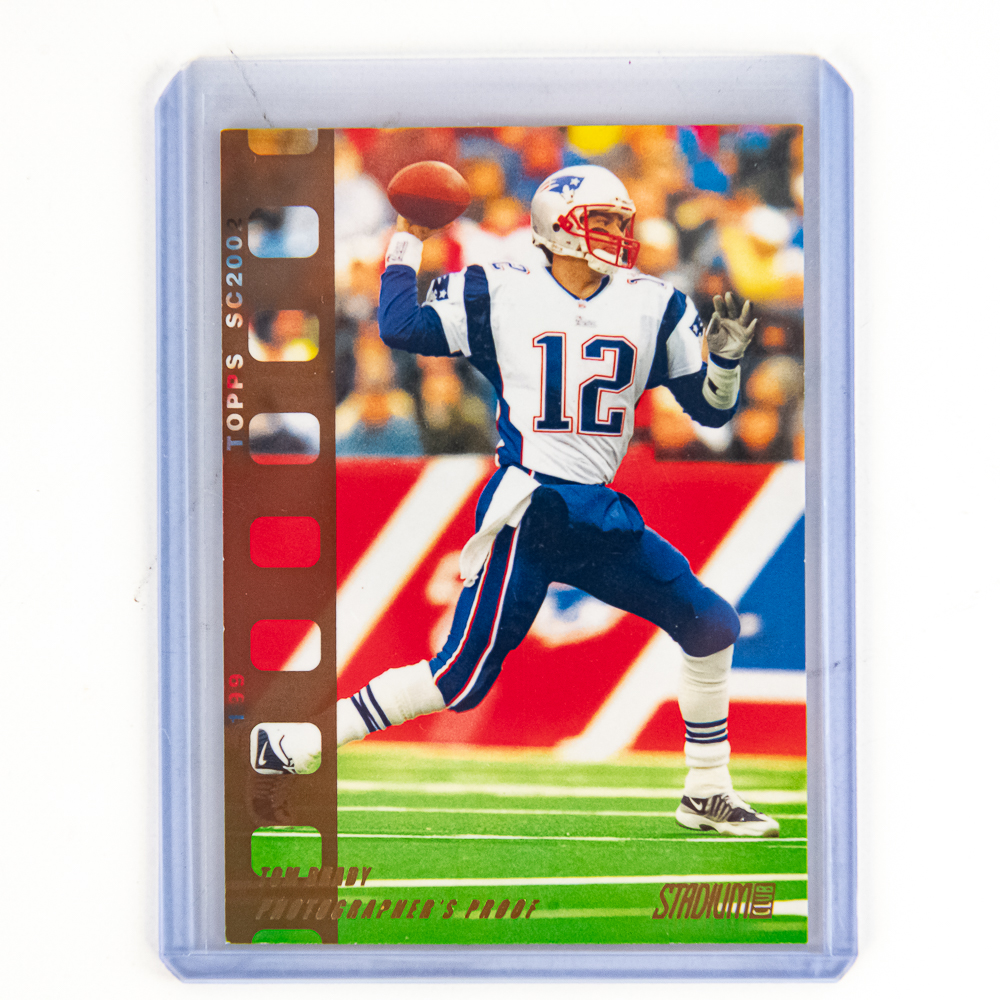2002 Topps Stadium Club #18 Tom Brady 79/100 PP