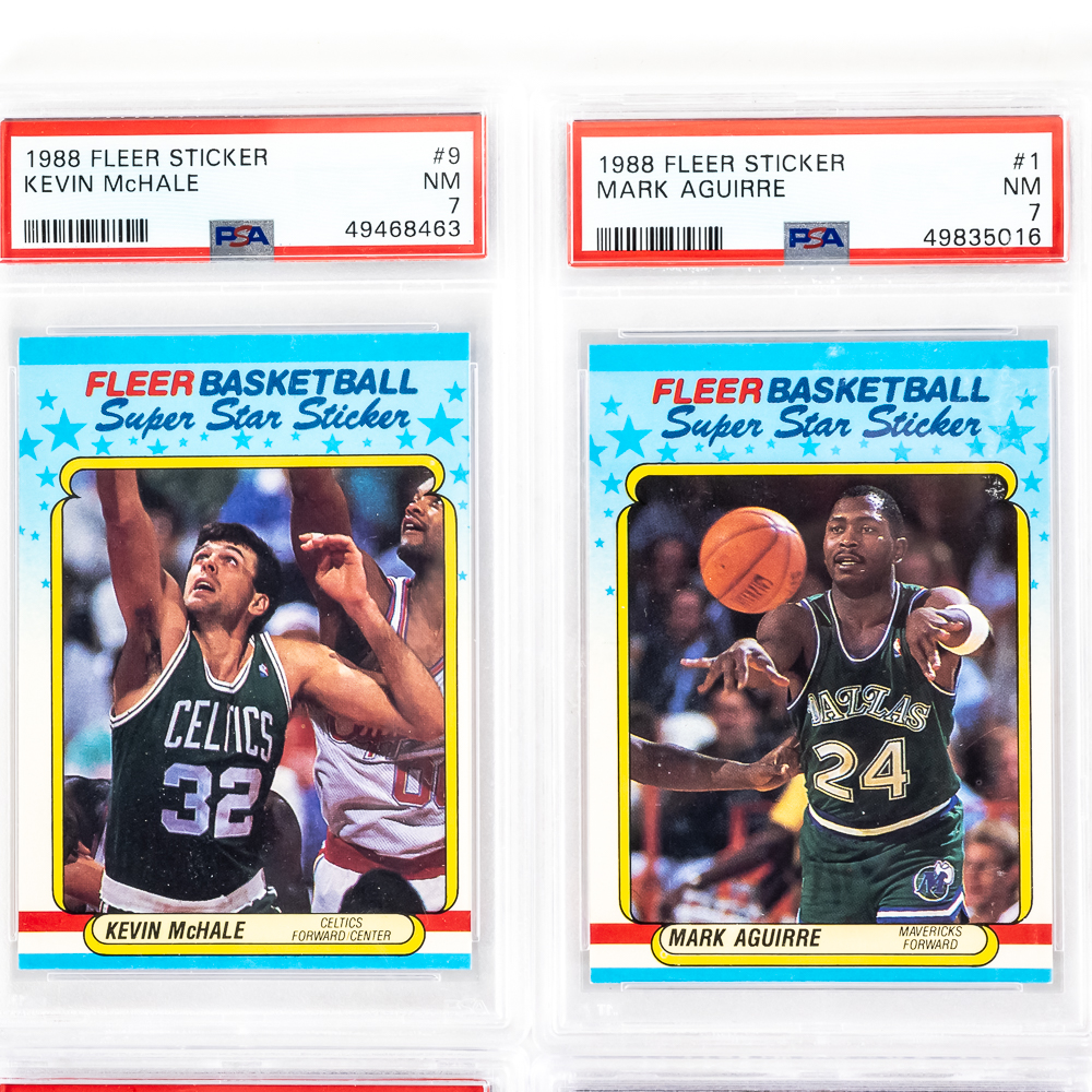 Complete 1988 Fleer NBA Basketball Set w 11 PSA