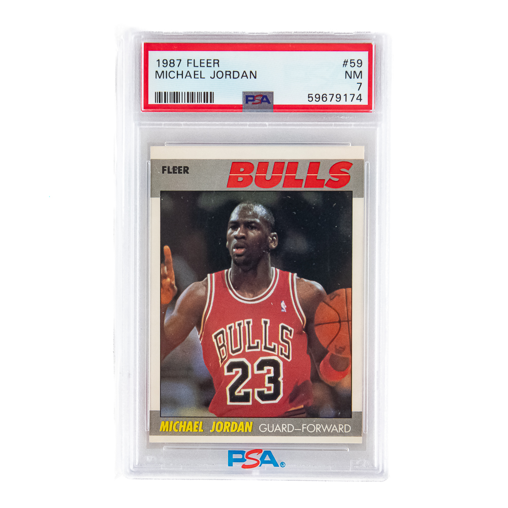 1987 Fleer #59 Michael Jordan PSA 7