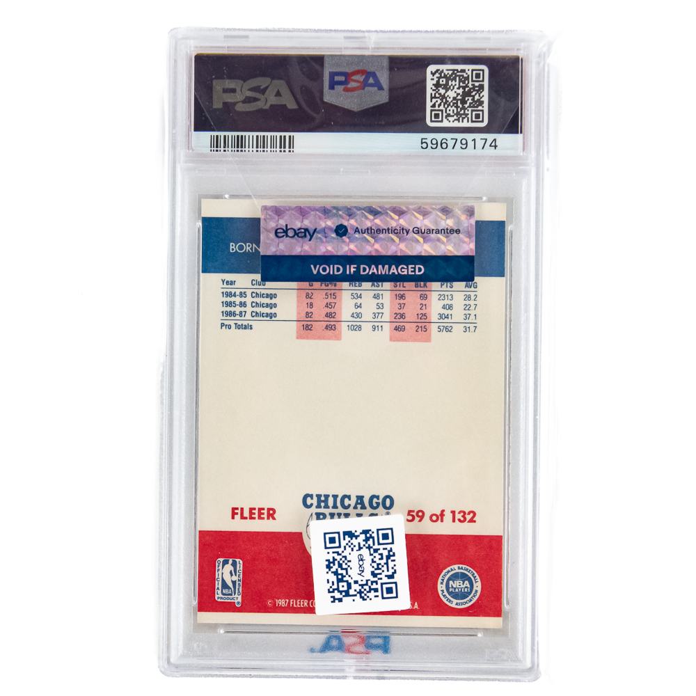 1987 Fleer #59 Michael Jordan PSA 7