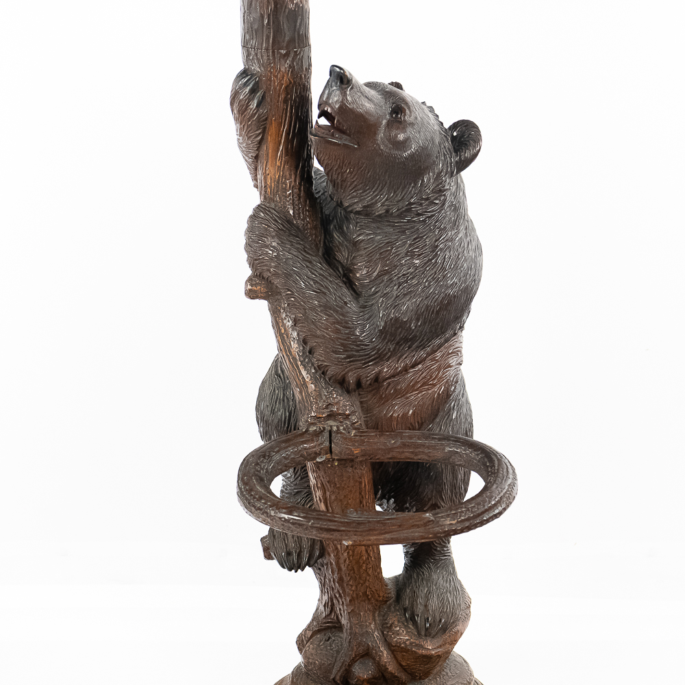 Black Forest Carved Wood Hall Tree