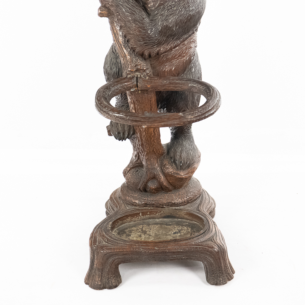 Black Forest Carved Wood Hall Tree