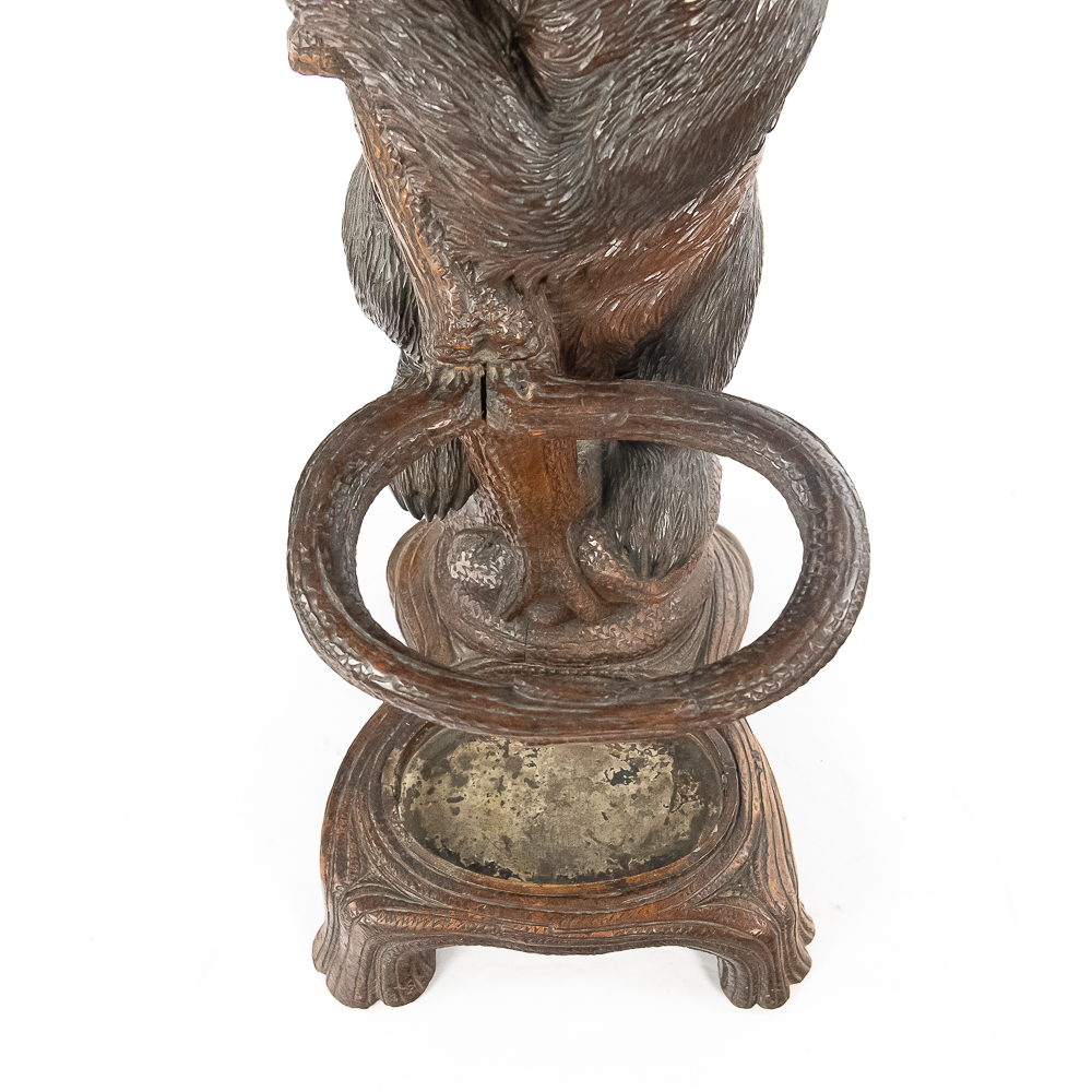 Black Forest Carved Wood Hall Tree