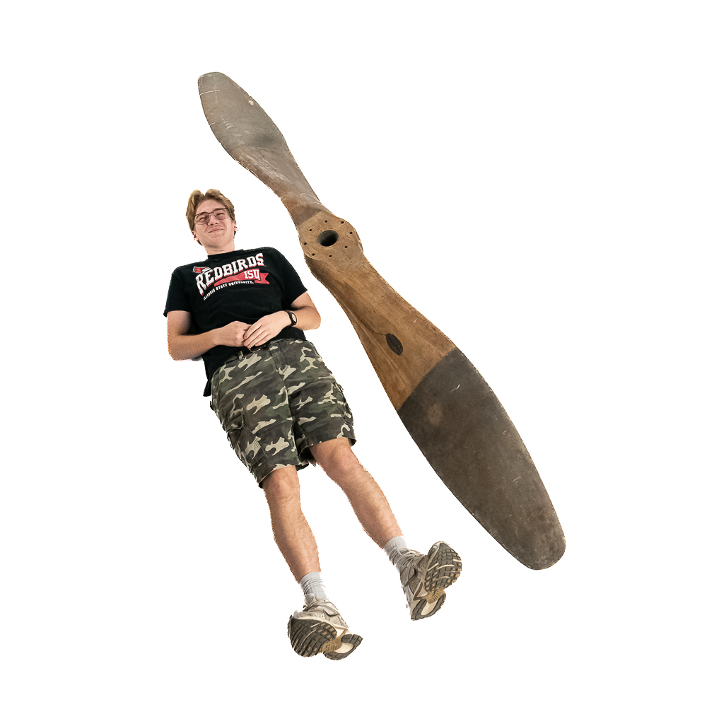 WWI-era Westmoore 10' Wooden Airplane Propeller
