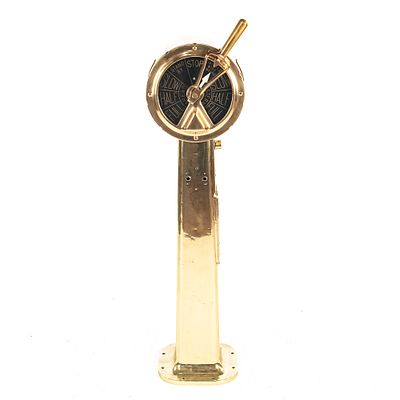 Vintage Henschel Brass Ships Telegraph Pedestal. From the Sanfilippo Estate Collection - Vintage 