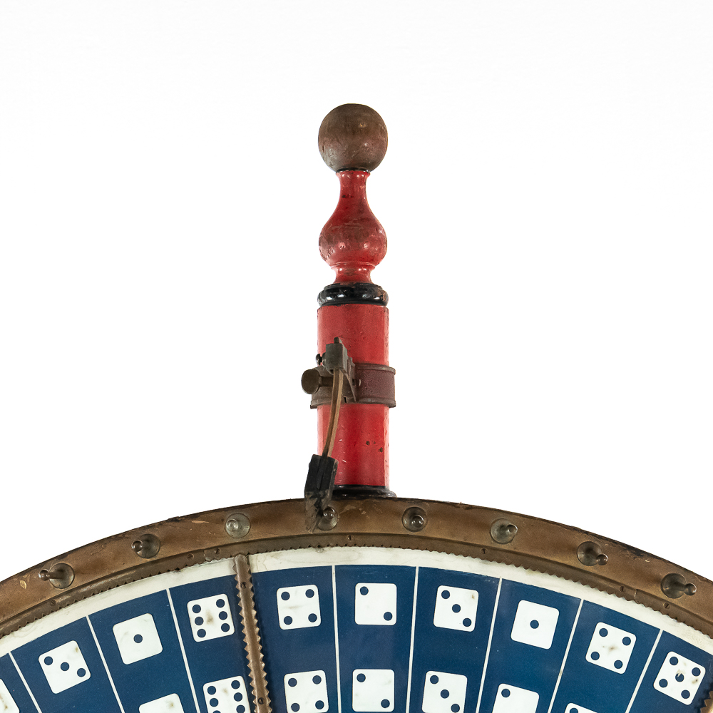 Antique HC Evans Jumbo Floor Model Gambling Wheel