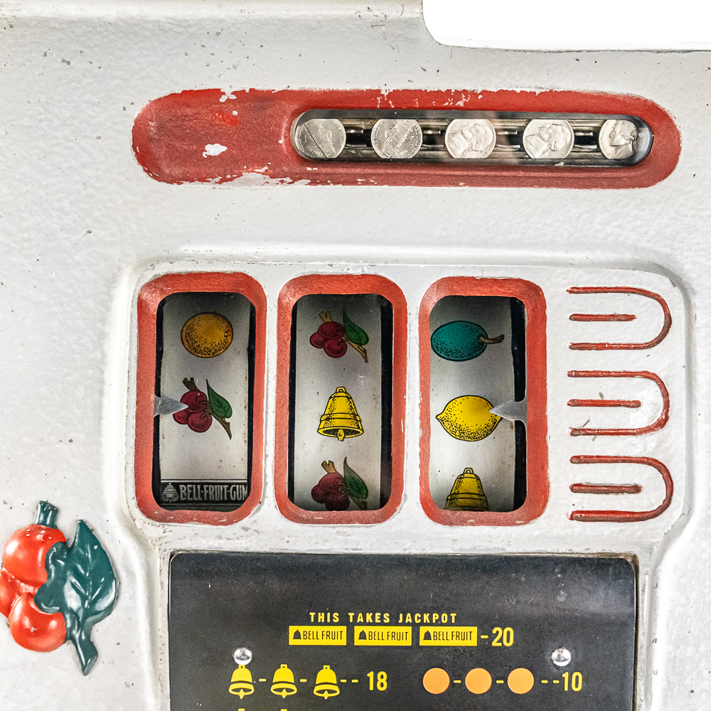 *1940s Mills Black Cherry 5C Nickel Slot Machine