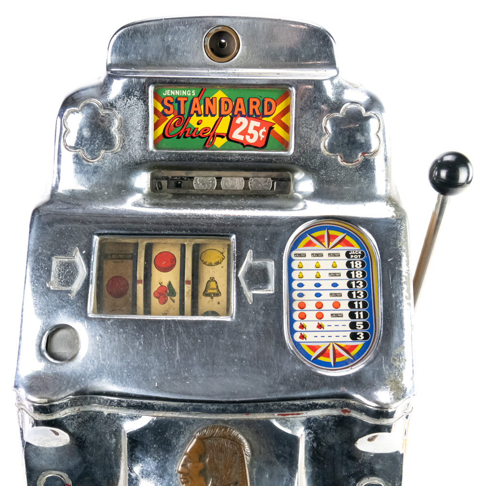 Vintage Jennings Standard Chief 25C Slot Machine