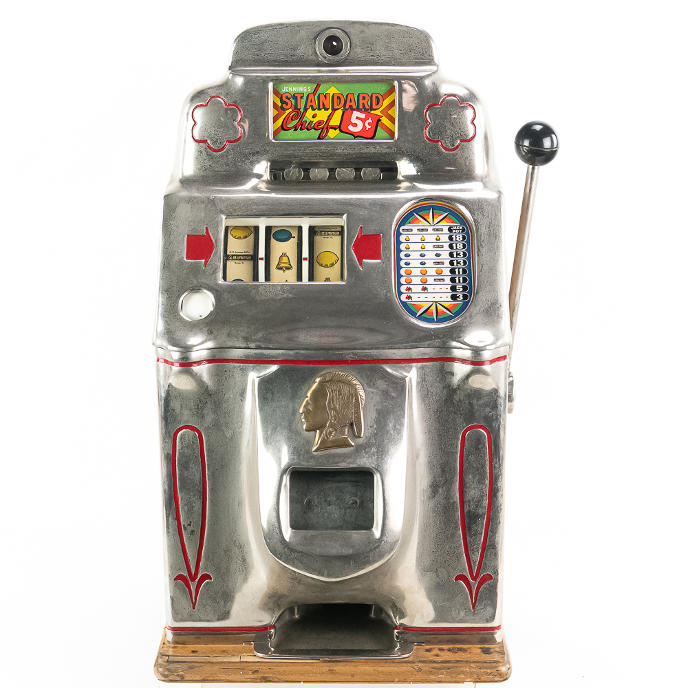 Jennings 5 Cent "Standard Chief" Slot Machine