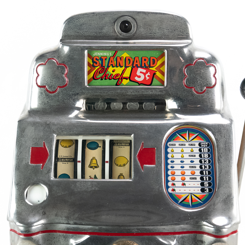 Jennings 5 Cent "Standard Chief" Slot Machine