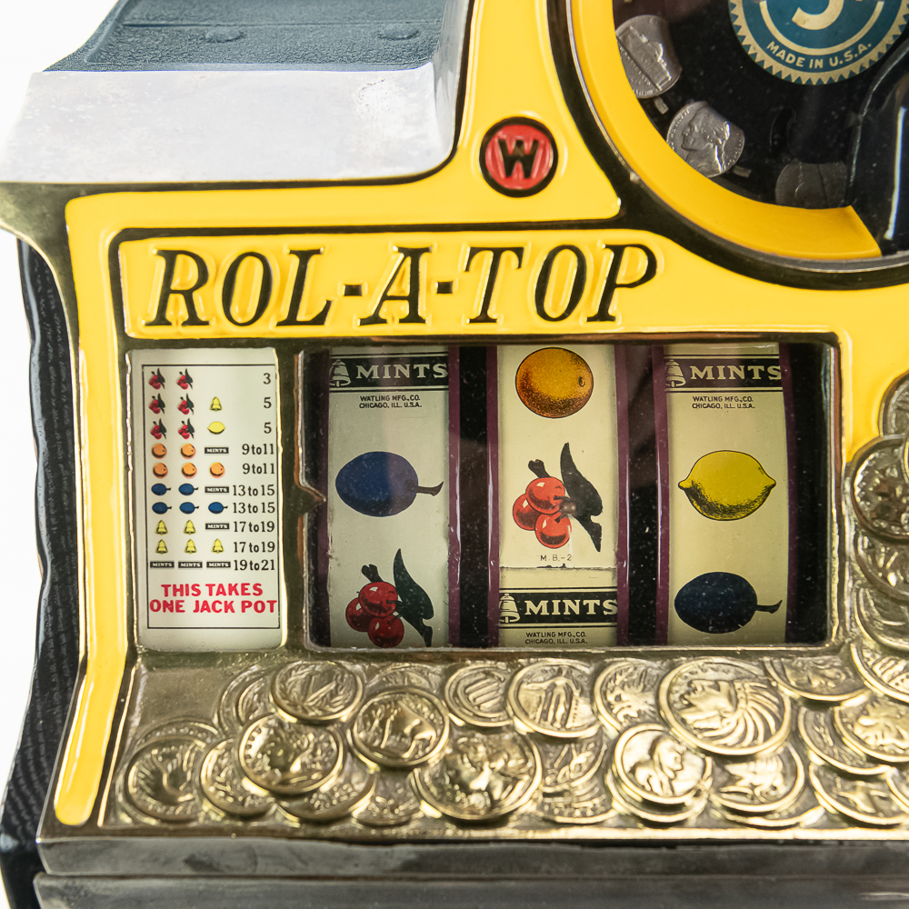 Watling 5 Cent Rol-A-Top Slot Machine