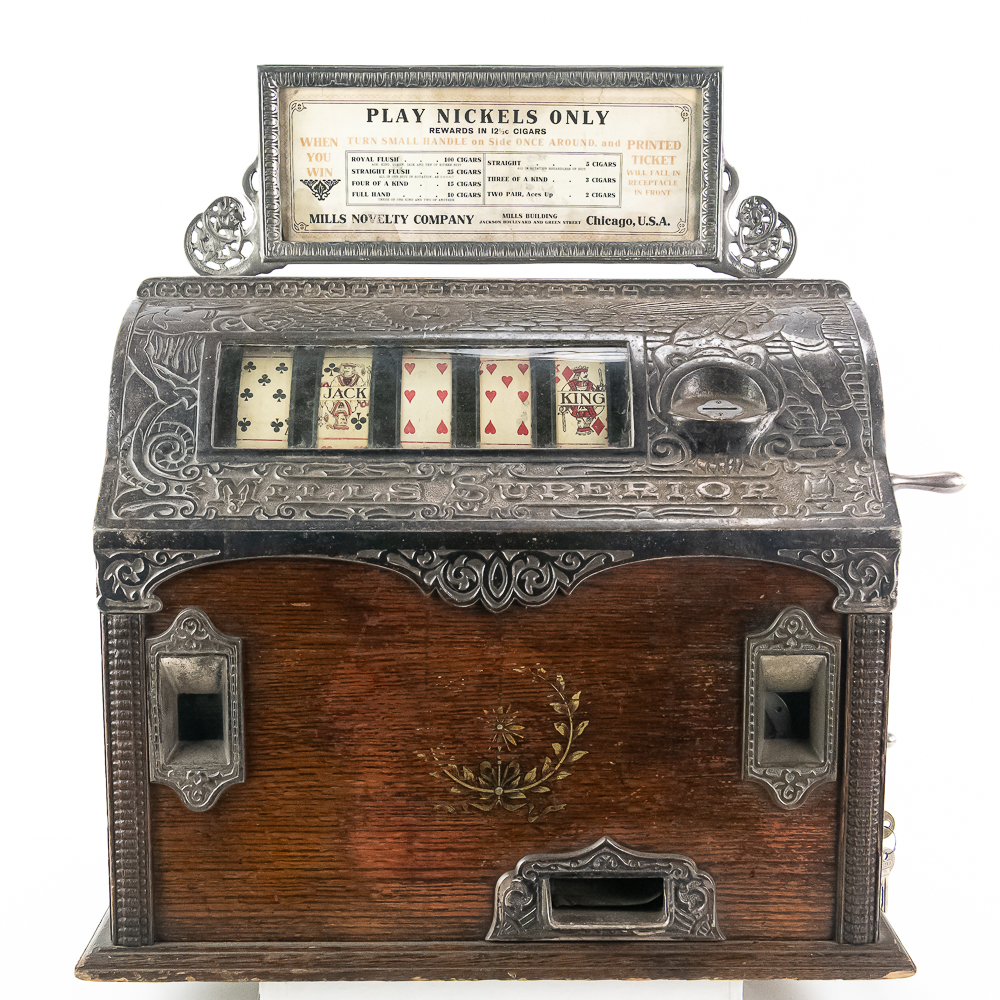 Antique Mills Superior Poker Reel Trade Stimulator
