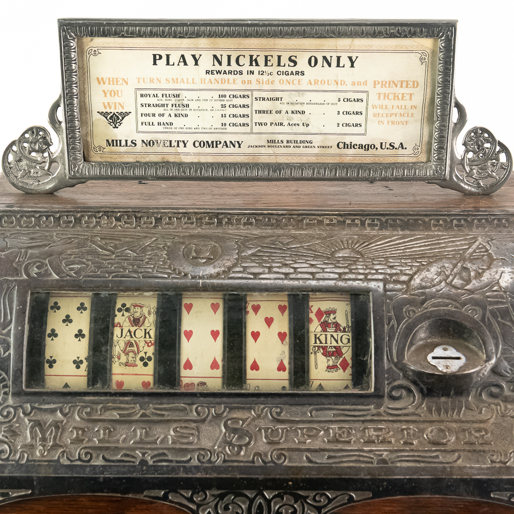 Antique Mills Superior Poker Reel Trade Stimulator