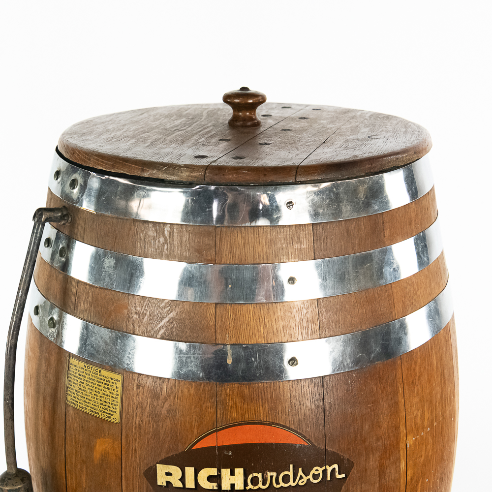 Richardson Liberty Root Beer Oak Barrel Dispenser