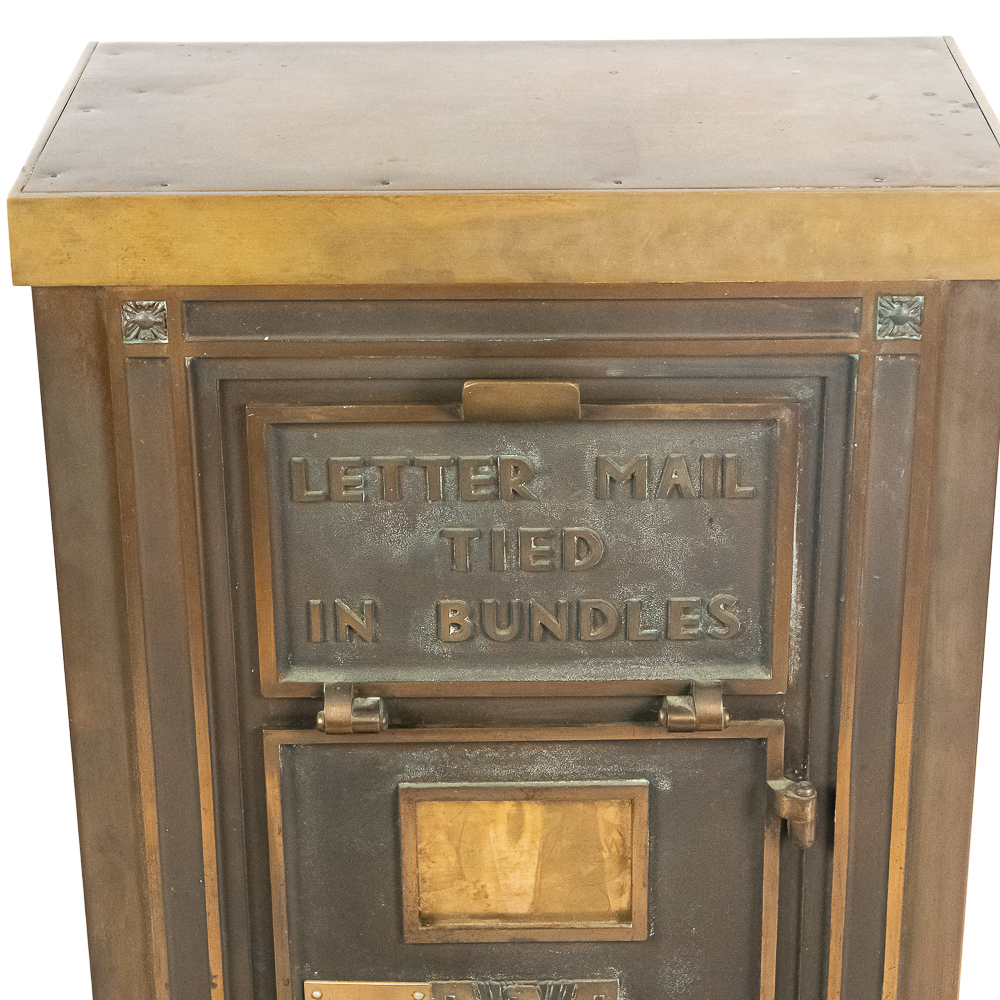 Antique Bronze US Mail Letter Box