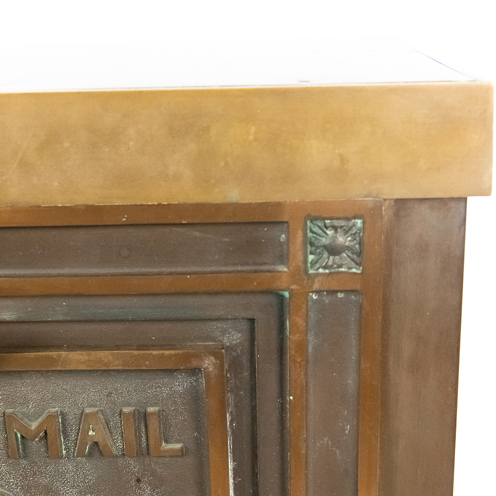 Antique Bronze US Mail Letter Box