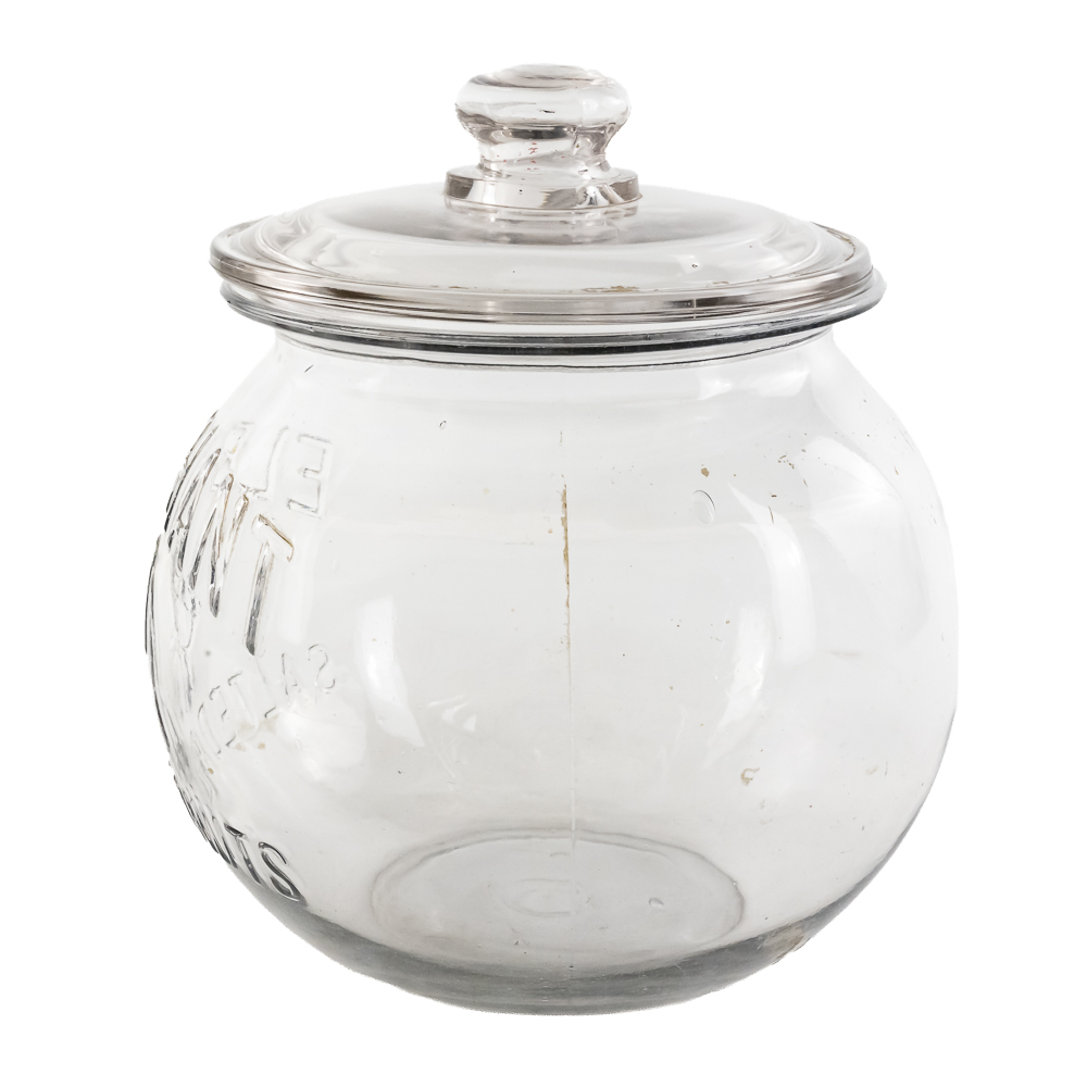 Vintage "Elephant Salted Peanuts" Display Jar