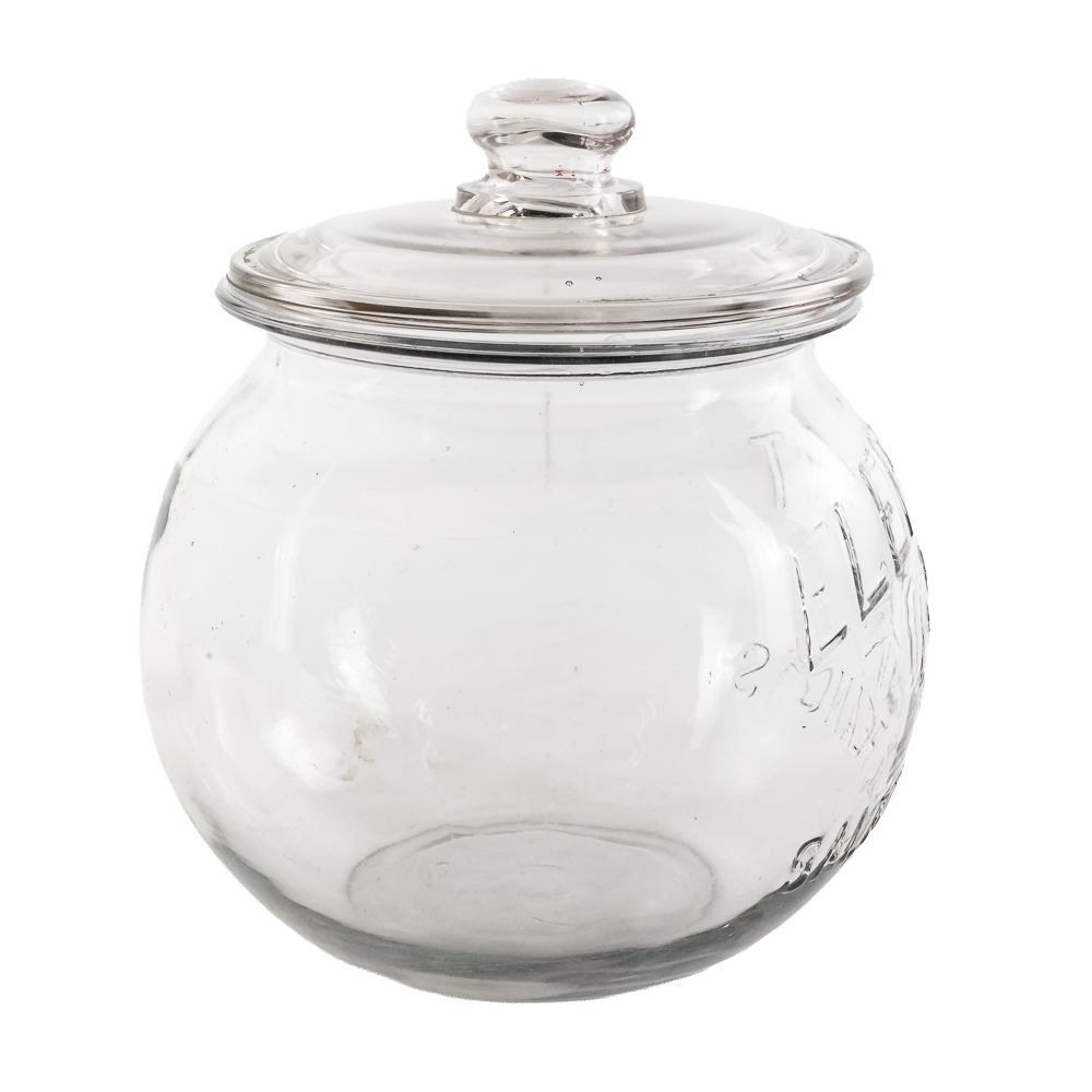 Vintage "Elephant Salted Peanuts" Display Jar